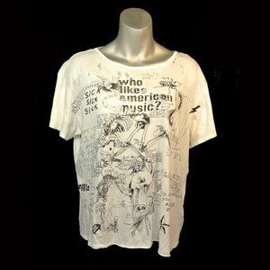 R13 Doodle Boy American Music Tee, Work of Art!